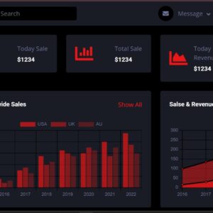 Dark Pen Admin Panel